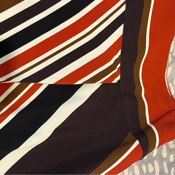 Etcetera Bias striped Asymmetric Hem skirt NWT - Picture 9 of 10